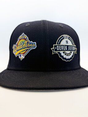 New Era 59FIFTY Yankees Derek Jeter 2020 HOF Multi World Series Patch Fitted